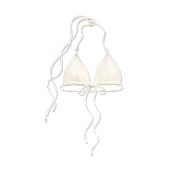 INAMORATA Bikini Set (Medium Top & Small Bottom), Color - Avorio (Cream Sheen) - Picture 2 of 5